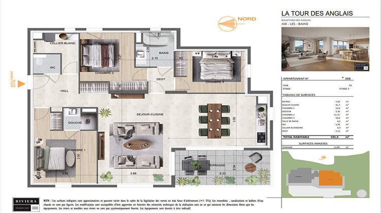 Ma-Cabane - Vente Appartement AIX-LES-BAINS, 101 m²