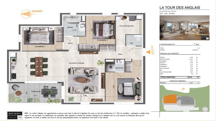 Ma-Cabane - Vente Appartement AIX-LES-BAINS, 101 m²