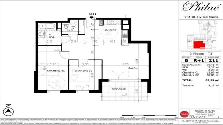 Ma-Cabane - Vente Appartement Aix-les-Bains, 68 m²