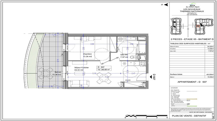 Ma-Cabane - Vente Appartement AIX-LES-BAINS, 45 m²