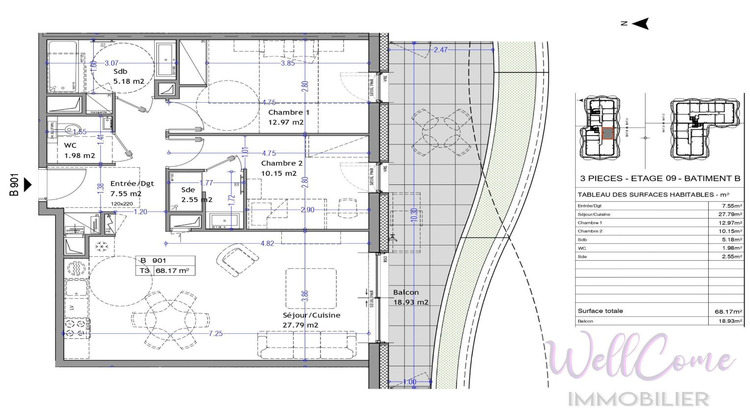 Ma-Cabane - Vente Appartement AIX LES BAINS, 68 m²