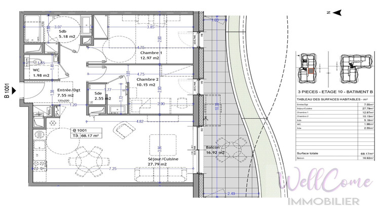 Ma-Cabane - Vente Appartement AIX LES BAINS, 68 m²