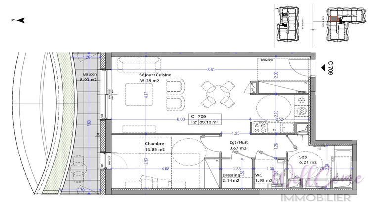 Ma-Cabane - Vente Appartement AIX LES BAINS, 63 m²