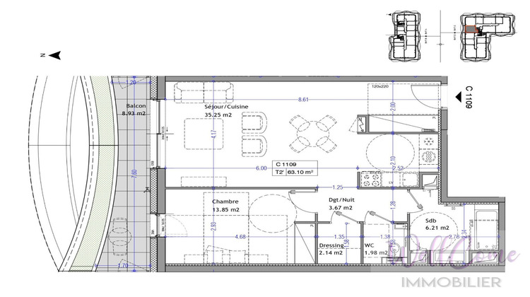 Ma-Cabane - Vente Appartement AIX LES BAINS, 63 m²