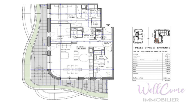 Ma-Cabane - Vente Appartement AIX LES BAINS, 116 m²
