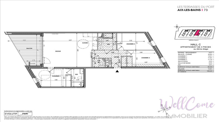 Ma-Cabane - Vente Appartement AIX LES BAINS, 94 m²