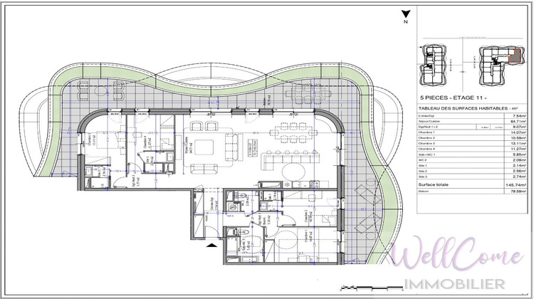 Ma-Cabane - Vente Appartement AIX LES BAINS, 145 m²
