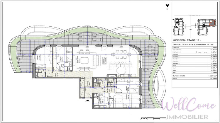 Ma-Cabane - Vente Appartement AIX LES BAINS, 145 m²
