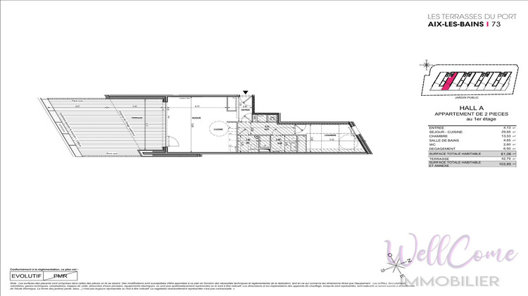 Ma-Cabane - Vente Appartement AIX LES BAINS, 61 m²