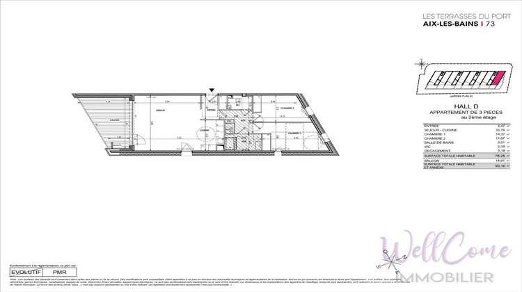 Ma-Cabane - Vente Appartement AIX LES BAINS, 78 m²