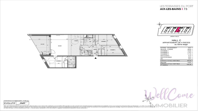 Ma-Cabane - Vente Appartement AIX LES BAINS, 94 m²