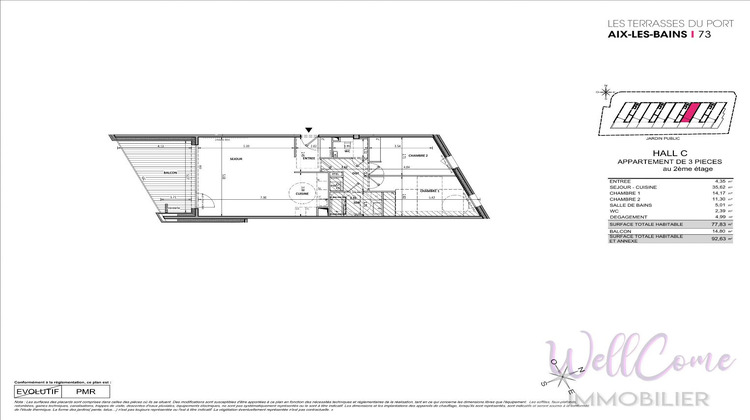 Ma-Cabane - Vente Appartement AIX LES BAINS, 77 m²