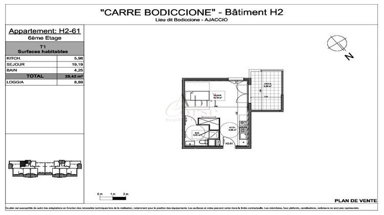 Ma-Cabane - Vente Appartement Ajaccio, 29 m²