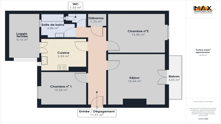 Ma-Cabane - Vente Appartement Ajaccio, 71 m²