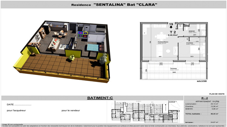 Ma-Cabane - Vente Appartement AJACCIO, 48 m²