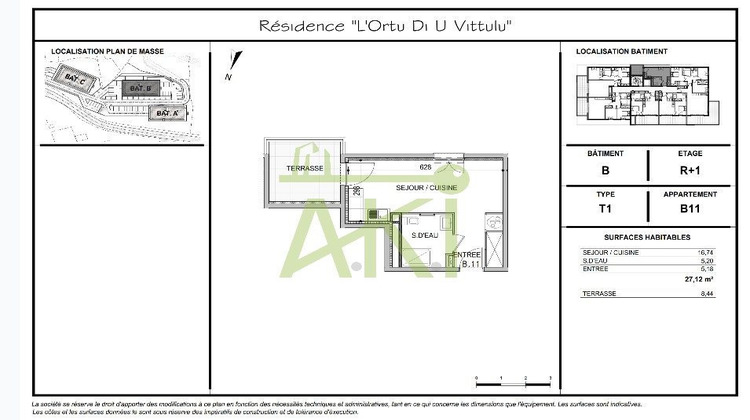 Ma-Cabane - Vente Appartement Ajaccio, 27 m²