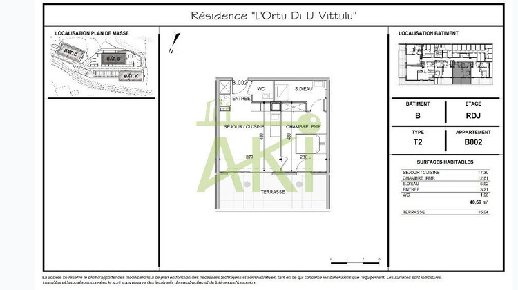 Ma-Cabane - Vente Appartement Ajaccio, 40 m²