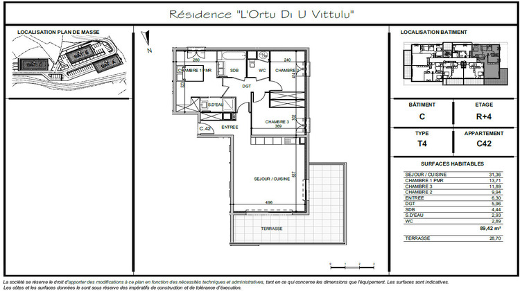 Ma-Cabane - Vente Appartement AJACCIO, 89 m²
