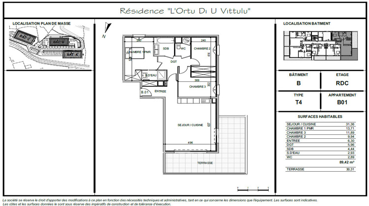 Ma-Cabane - Vente Appartement AJACCIO, 89 m²