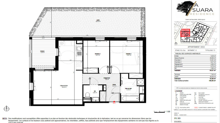 Ma-Cabane - Vente Appartement AJACCIO, 64 m²