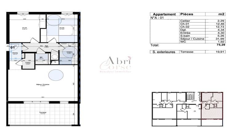 Ma-Cabane - Vente Appartement Alata, 75 m²