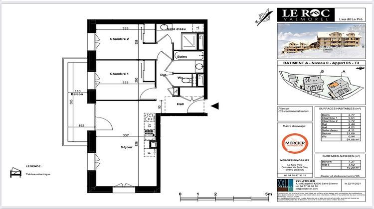 Ma-Cabane - Vente Appartement ALBERTVILLE, 54 m²