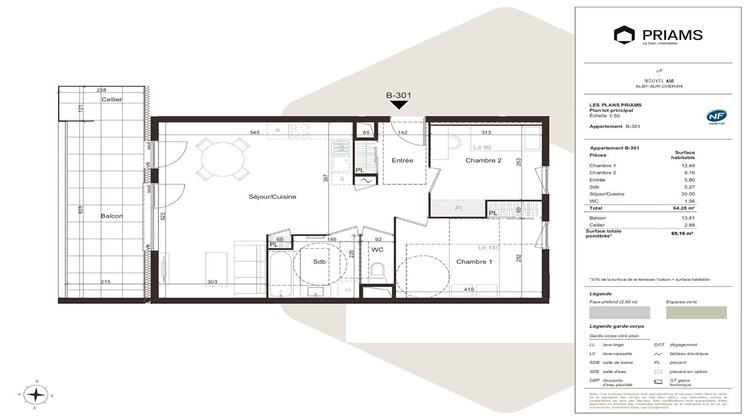 Ma-Cabane - Vente Appartement ALBY-SUR-CHERAN, 64 m²