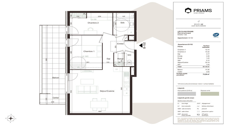 Ma-Cabane - Vente Appartement ALBY-SUR-CHERAN, 67 m²