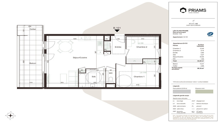 Ma-Cabane - Vente Appartement ALBY-SUR-CHERAN, 64 m²