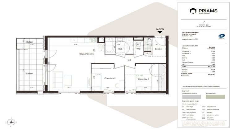 Ma-Cabane - Vente Appartement ALBY-SUR-CHERAN, 63 m²