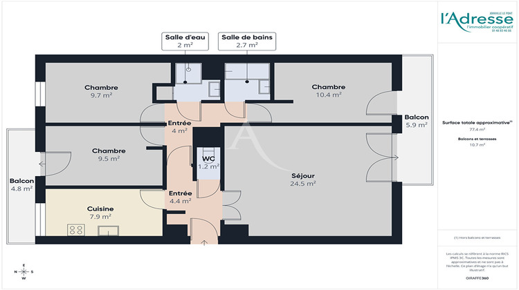 Ma-Cabane - Vente Appartement ALFORTVILLE, 77 m²