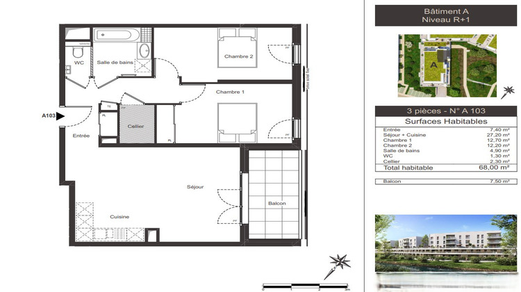 Ma-Cabane - Vente Appartement AMBILLY, 68 m²