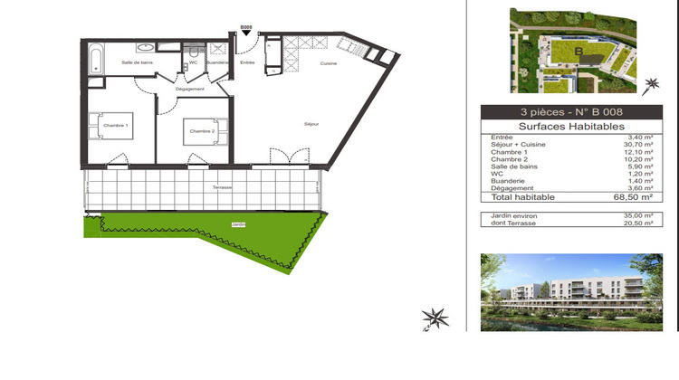 Ma-Cabane - Vente Appartement AMBILLY, 68 m²