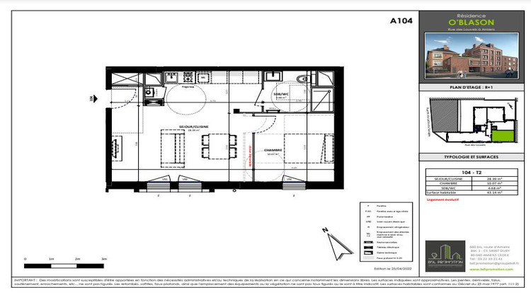 Ma-Cabane - Vente Appartement Amiens, 42 m²