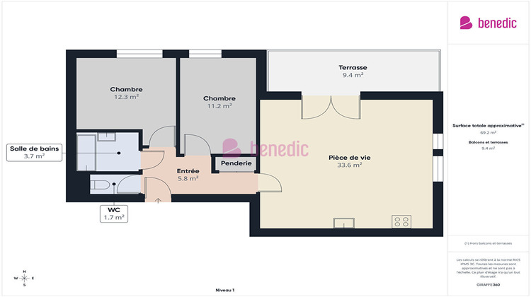 Ma-Cabane - Vente Appartement AMNEVILLE, 67 m²