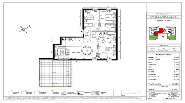 Ma-Cabane - Vente Appartement ANGERS, 88 m²