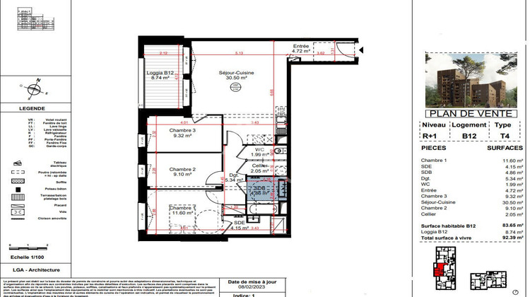 Ma-Cabane - Vente Appartement ANGERS, 83 m²