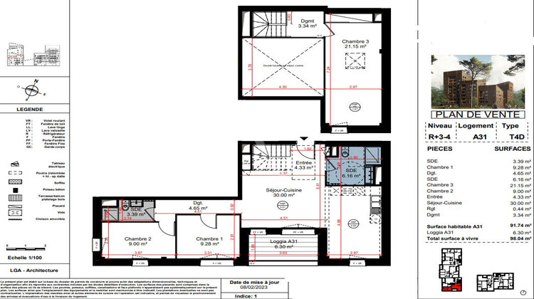 Ma-Cabane - Vente Appartement ANGERS, 91 m²