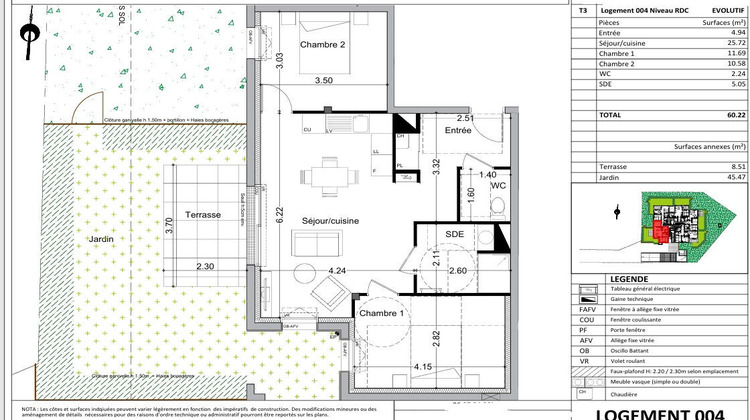 Ma-Cabane - Vente Appartement ANGERS, 60 m²