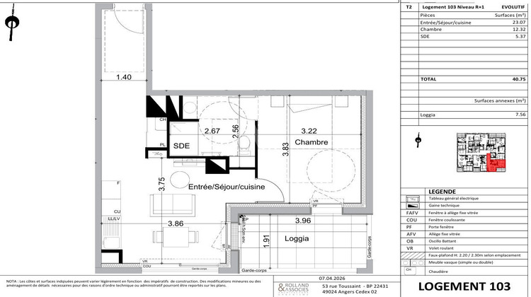 Ma-Cabane - Vente Appartement ANGERS, 40 m²