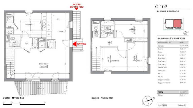 Ma-Cabane - Vente Appartement ANGERS, 98 m²