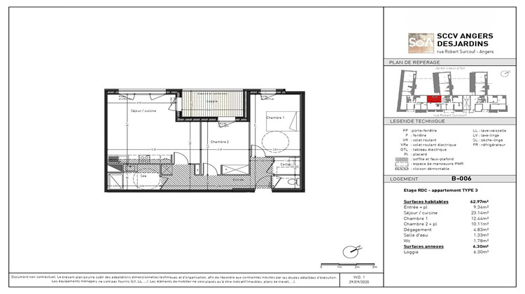 Ma-Cabane - Vente Appartement ANGERS, 62 m²