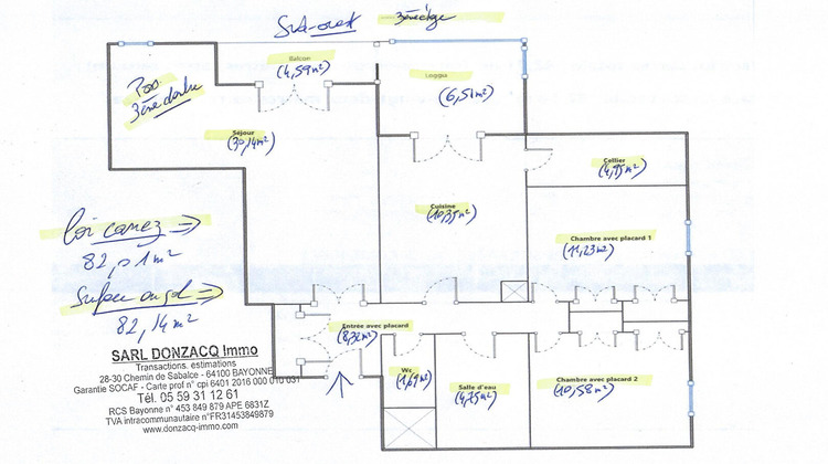 Ma-Cabane - Vente Appartement ANGLET, 82 m²