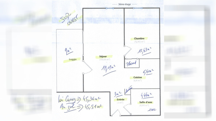Ma-Cabane - Vente Appartement ANGLET, 46 m²