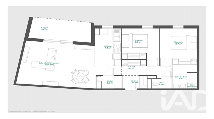 Ma-Cabane - Vente Appartement Anglet, 69 m²