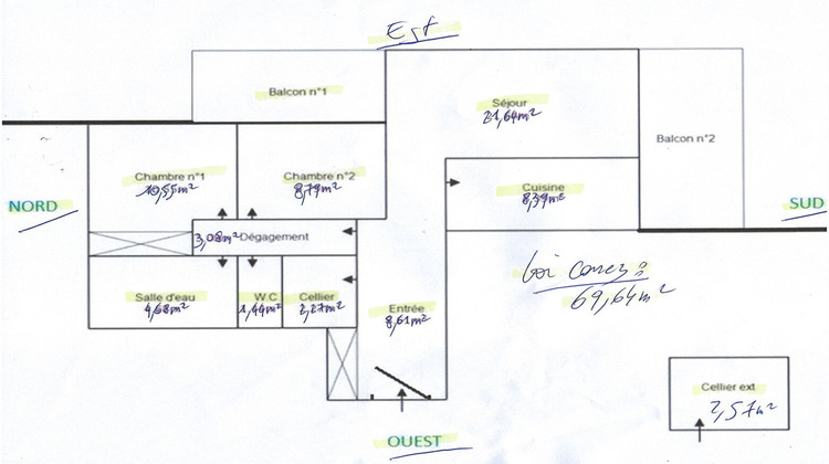 Ma-Cabane - Vente Appartement ANGLET, 70 m²