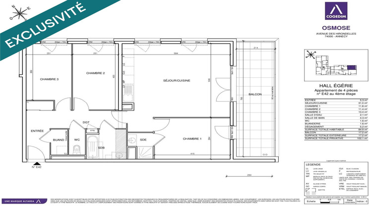 Ma-Cabane - Vente Appartement Annecy, 85 m²