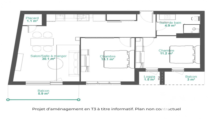 Ma-Cabane - Vente Appartement Annecy, 65 m²