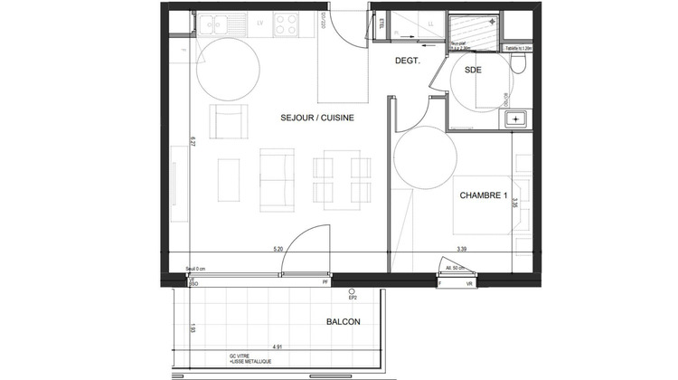 Ma-Cabane - Vente Appartement Annecy-le-Vieux, 52 m²