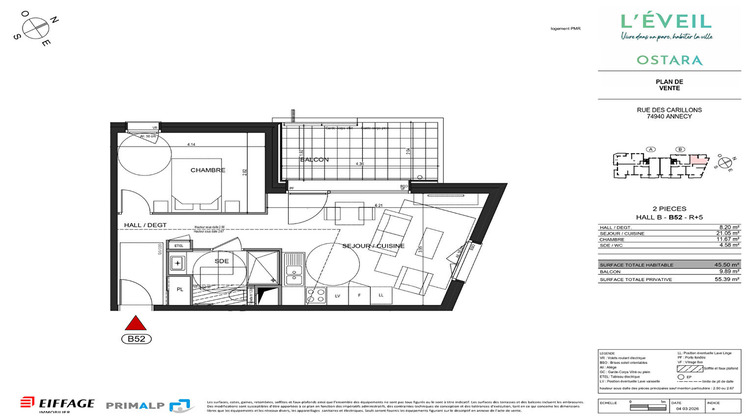 Ma-Cabane - Vente Appartement ANNECY-LE-VIEUX, 45 m²
